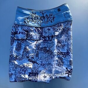 Y2K Zoo York Boardshorts abstract aop core 2000s
